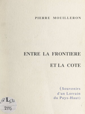 cover image of Entre la frontière et la côte